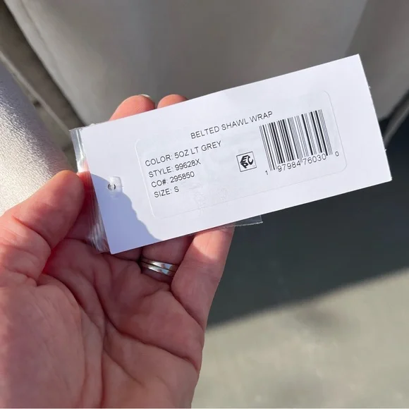 Via Spiga Faux Fur Trim Belted Wrap - Picture 9 of 9